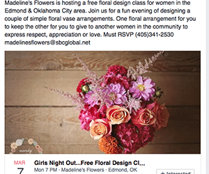 Oklahoma Florist Plans Design Class, Flower Giveaway to Build Awareness for Women’s Day