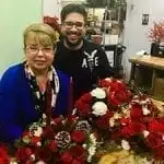 Stephen Faitos of Starbright Floral Design in New York City, who is helping to prep the designs for the show, along with Carol Caggiano, AIFD, PFCI.