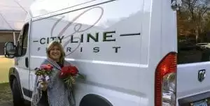 Susan Palazzo of City Line Florist in Trumbull, Connecticut, saved $500 on a 2016 Dodge Ram ProMaster through SAF’s Vehicle Discount Program with FCA US LLC.