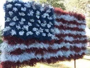 USA flower flag