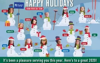 Happy Holidays from Your SAF Team!