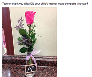 Mass. Florist’s Promotion Puts Teachers in the Limelight