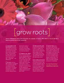 LIVE LIKE A FLOWER: Grow Roots