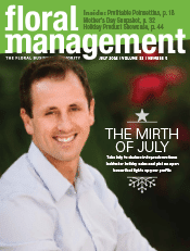 Floral Management magazine cover for July 2016