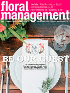 Floral Management's September 2017 cover
