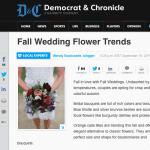 Image of article on Fall Wedding Trends