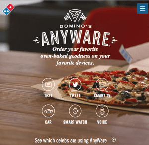 Brands like Dominos are experimenting with new technology, allowing customers to place orders via text using a single emoji.