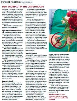 Floral Company Investigates Short Cut in the Design Room