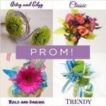 four corsages for Prom with personality styles artsy, classic, bold, trendy