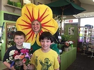 A kid-friendly in-store workshop at Dandelions Flowers & Gifts was one of many events florists promoted for Mother’s Day.