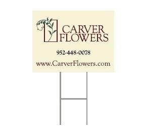 Picture of Carver Flowers yard sign