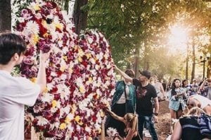 In Flower Wall, Grieving Community Finds Relief, Beauty and Love