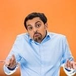 stock image of a guy looking like 'I didn't do it' expression on his face
