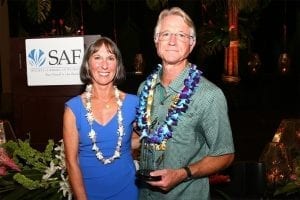 SAF 2016 Paul Ecke Jr. award recipient Leo Roozen, AAF, with his wife, Michelle.