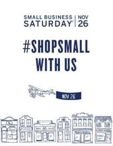 Customize Small Business Saturday resources, such as this poster, and other marketing materials and graphics for free at ShopSmall.com/GetReady.