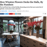 news post from Winston's Flowers about decking the halls for the holidays