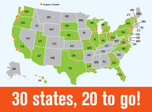 To date, 56 (and counting) retailers, suppliers, growers, and wholesalers and retailers in 30 states and Canada have pledged to Petal It Forward on Oct. 11, 2017. SAF’s goal is to have Petal It Forward events happening on the same day in all 50 states, which could help to capture even more media attention nationwide.