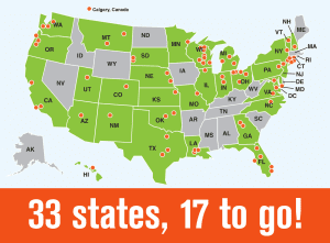 To date, 74 (and counting) retailers, suppliers, growers, and wholesalers and retailers in 33 states and Canada have pledged to Petal It Forward on Oct. 11, 2017. SAF’s goal is to have Petal It Forward events happening on the same day in all 50 states, which could help to capture even more media attention nationwide.