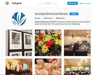 Follow SAF on social media for the latest news on SAF, members and the industry, as well floral business tips and more.