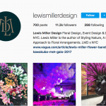 Lewis Miller Designs, has been placing elaborate floral designs around New York City