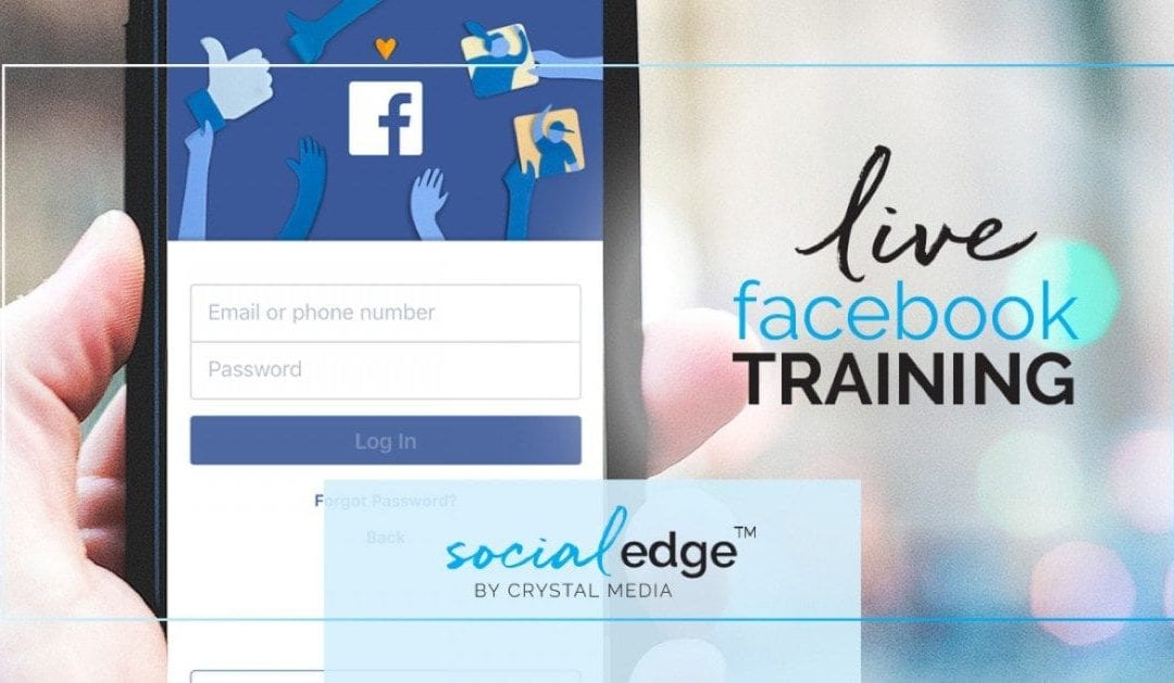 Members Save 10% on Crystal Media’s Live Facebook Training