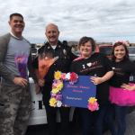 During Petal It Forward 2016, Banner Flower House staff handed out bouquets with local police. They visited nursing homes, businesses and surprised people on the street.