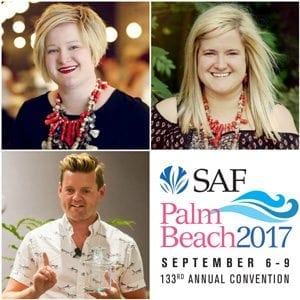 During SAF Palm Beach 2017, the Bilke sisters will join Derek Woodruff, AIFD, CF, PFCI, in leading a hands-on body flowers workshop.