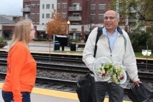 In the suburbs of Chicago, FTD teamed up with Phillip's Flowers to hand out 3,000 bouquets Wednesday morning at the Downers Grove Metra station and Wednesday evening at the Lombard. "It's awesome," one happy recipient said to reporters with the Daily Herald, who chronicled the giveaway. "I'm a huge flower person."