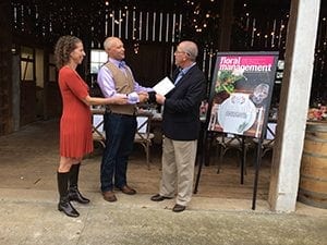 Marketer of the Year Award Presented On-Site During Field to Vase Dinner