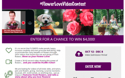 AFE Video Contest Invites People to ‘Show Your Flower Love’
