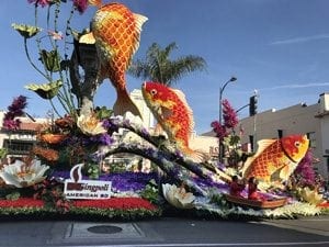 At Rose Parade, Sunny Weather and a Push for Homegrown Flowers