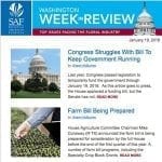 SAF's Washington Week In Review, an e-newsletter focused on SAF's government relations efforts, is a free member benefit emailed every Friday when Congress is in session.