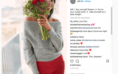 LOFT Tells Instagram Followers: ‘Buy Yourself Flowers’