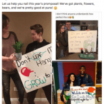Expressions Unlimited in Greenville, South Carolina, pitches flowers and plants as the perfect finishing touch for promposals.