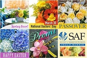 SAF Graphics Celebrate Spring Flowers