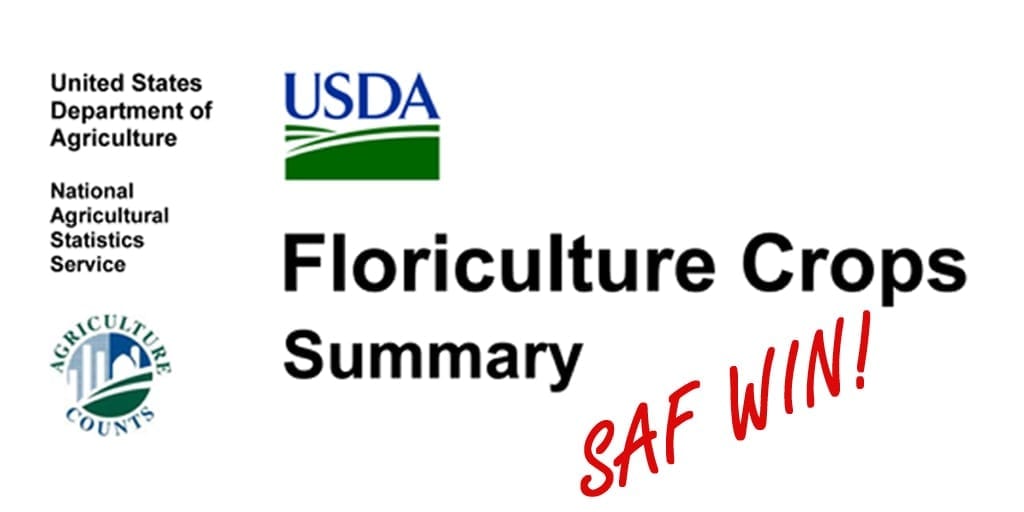 In a Victory for Floral Industry, USDA to Publish 2018 Floriculture Crops Report