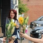 Lori Dietrich of Bethpage Florist in Bethpage, New York, considers it community service to participate in Petal It Forward. “We take full advantage of making flowers a visual part of our community and their experiences.”