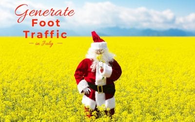 Generate Foot Traffic, Fun With Christmas in July Party