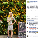 A giant wall of sunflowers outside Starbright Floral Design landed the NYC shop all over Facebook and Instagram.