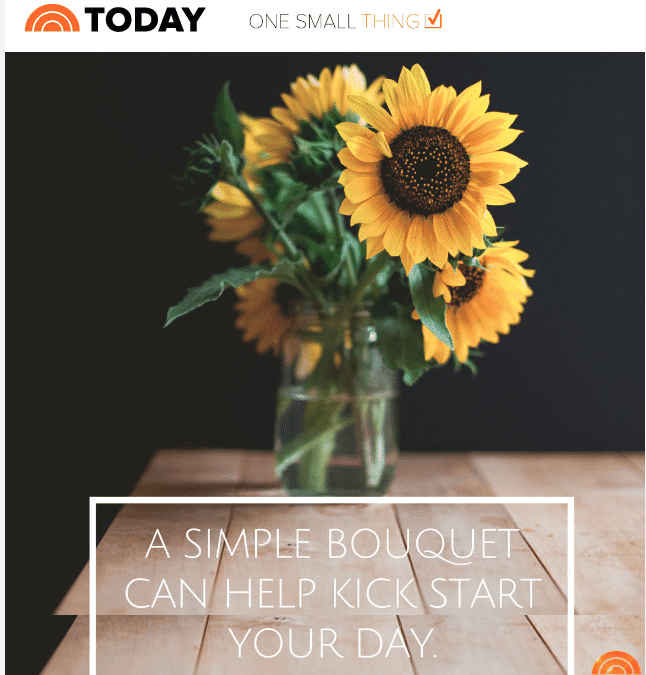 ‘Today Show’ Tells Fans: ‘A Simple Bouquet Can Help Kick Start Your Day’