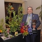 Rey Rodriguez, AAF, AIFD, TMFA, wins the Sylvia Cup Design Competition at SAF Palm Springs 2018.
