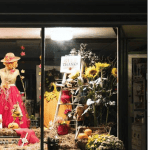 A floral scarecrow window display made Napanee Blooms the talk of the town.