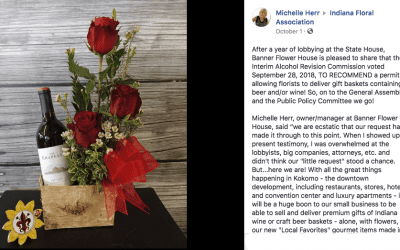 Indiana Florist Lobbies For New State Alcohol Permit