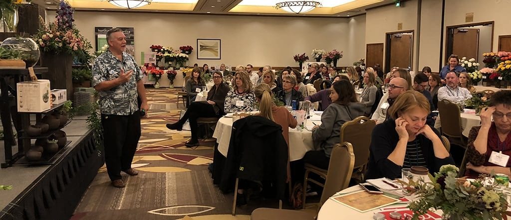 Floral Management magazine contributor Derrick Myers, CPA, CFP, PFCI, president of Crockett, Myers & Associates Inc. explored the main cost centers during his session. Industry members from 12 states and Canada attended the Profit Blast in Portland