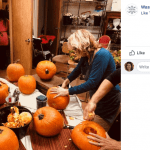 At a recent workshop, guests at Wascana Flower Shoppe in Regina, Saskatchewan turned pumpkins into floral arrangements. The event provided a great bonding experience said creative director Tanya Anderson.