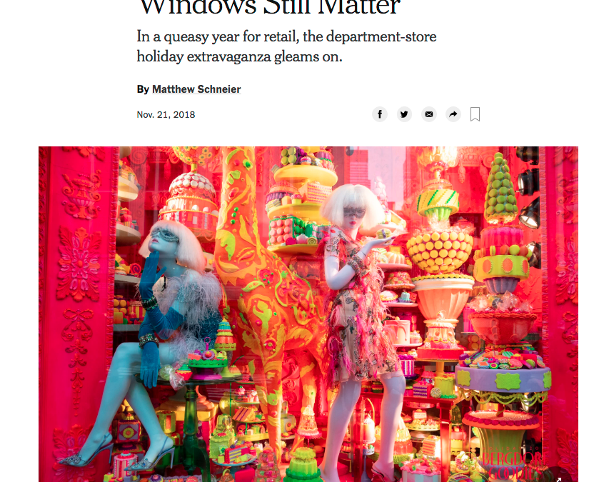 New York Times Touts Importance of Holiday Window Displays