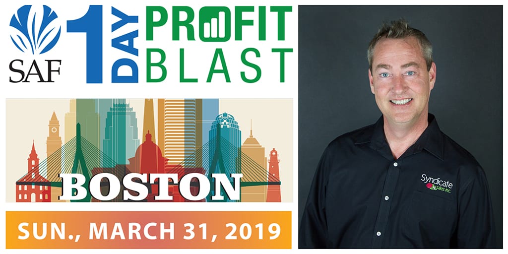 Sponsored by Jacobson, the SAF 1-Day Profit Blast in Boston will feature Jody McLeod, AIFD, NCCPF, who will present "Design Hacks and Smart Services to Delight Consumers," sponsored by Syndicate Sales.