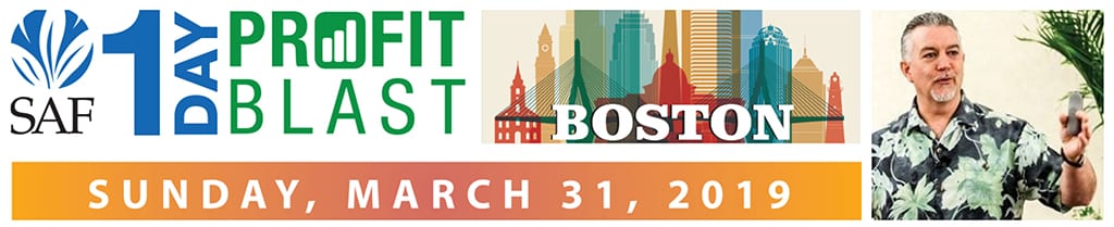 Sponsored by Jacobson, SAF’s 1-Day Profit Blast in Boston features floral accounting expert Derrick Myers, CPA, CFP, PFCI. The president of Crockett, Myers & Associates, Inc., in Glen Burnie, Maryland, will present "Lost in Space: Where Are Your Profits?"