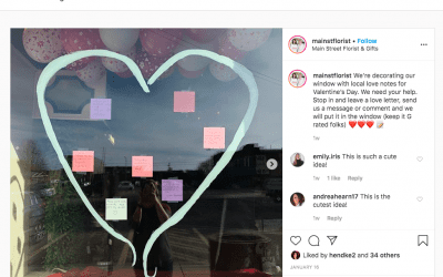Illinois Shop Uses Post-Its for Valentine’s Promos
