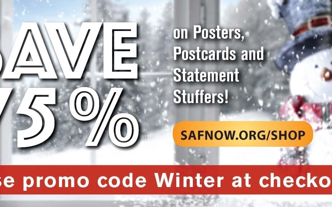 Take 75 Percent off Postcards, Posters and Stuffers in SAF Store